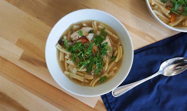 Roasted Chicken Noodle Soup