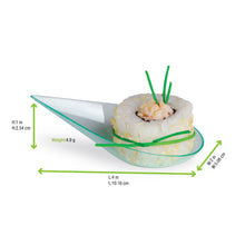 Load image into Gallery viewer, VAIA Clear Green Drop Shaped Mini Dish 1oz pkg 20
