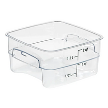 Load image into Gallery viewer, FreshPro Clear Square Food Container 2qt Green

