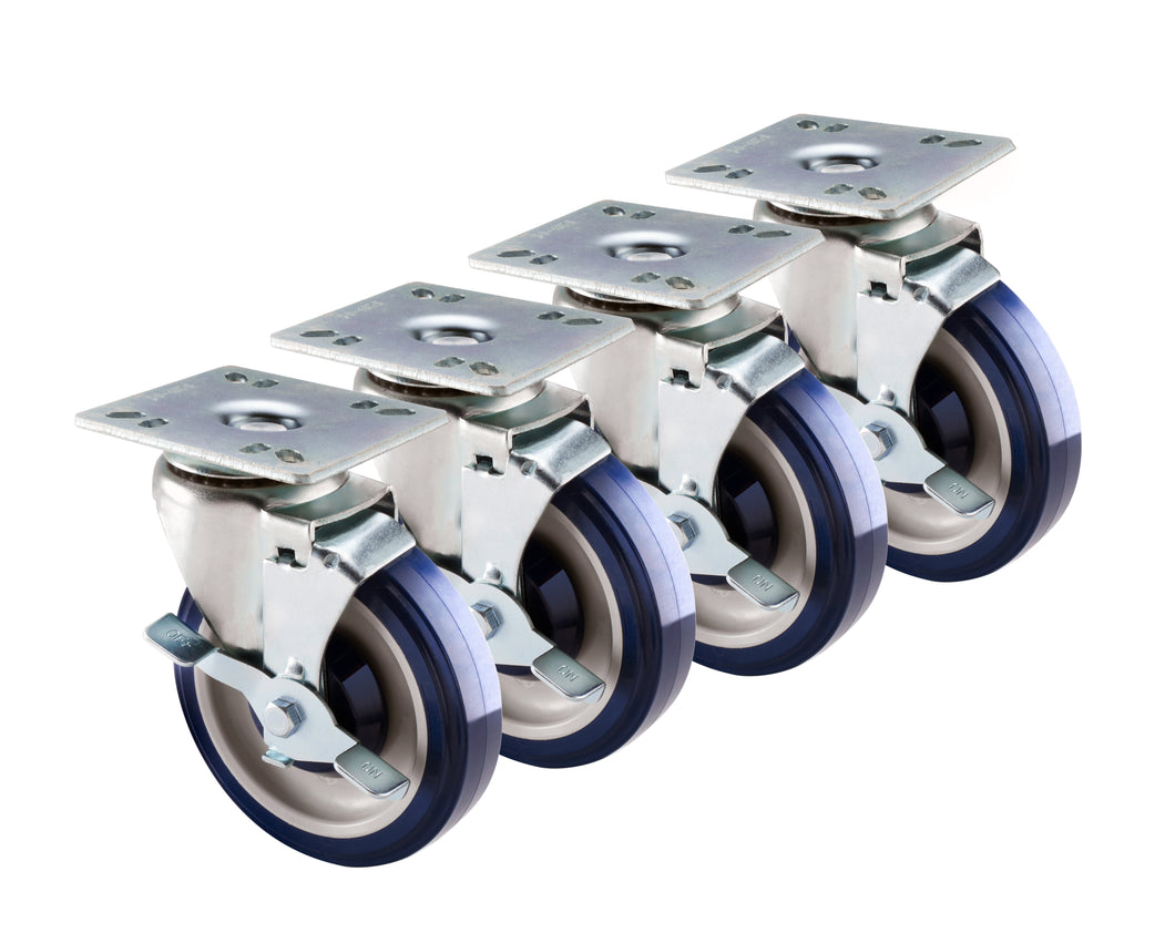 Universal Plate Casters 3-1/2in 5in Dia