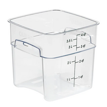 Load image into Gallery viewer, FreshPro Clear Square Food Container 4qt Green
