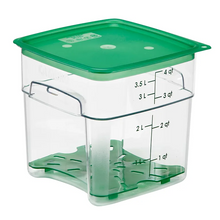 Load image into Gallery viewer, FreshPro Clear Square Food Container 4qt Green
