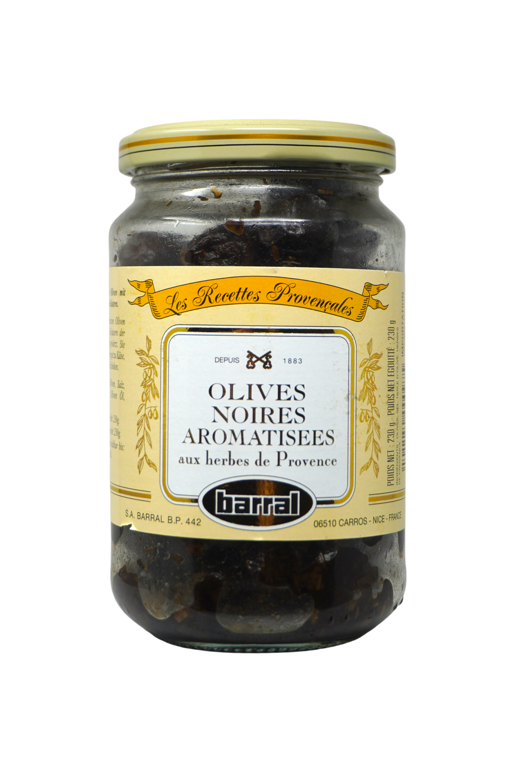 Barral Black Olives w/ Herbs 7oz