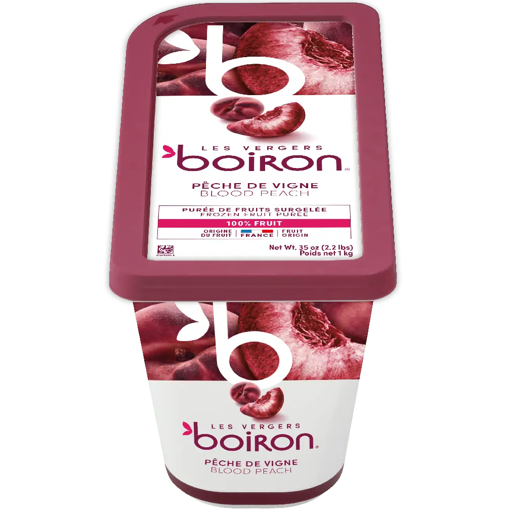 Boiron Frozen Blood Peach Puree 1kg