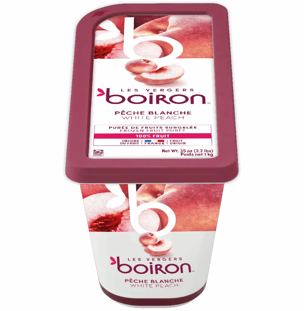 Boiron Frozen White Peach Puree 1kg