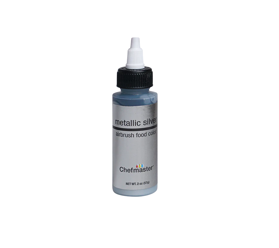 Chefmaster Airbrush Metallic Silver 2oz