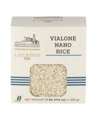 Lucedio Vialone Nano Rice 1.1lb