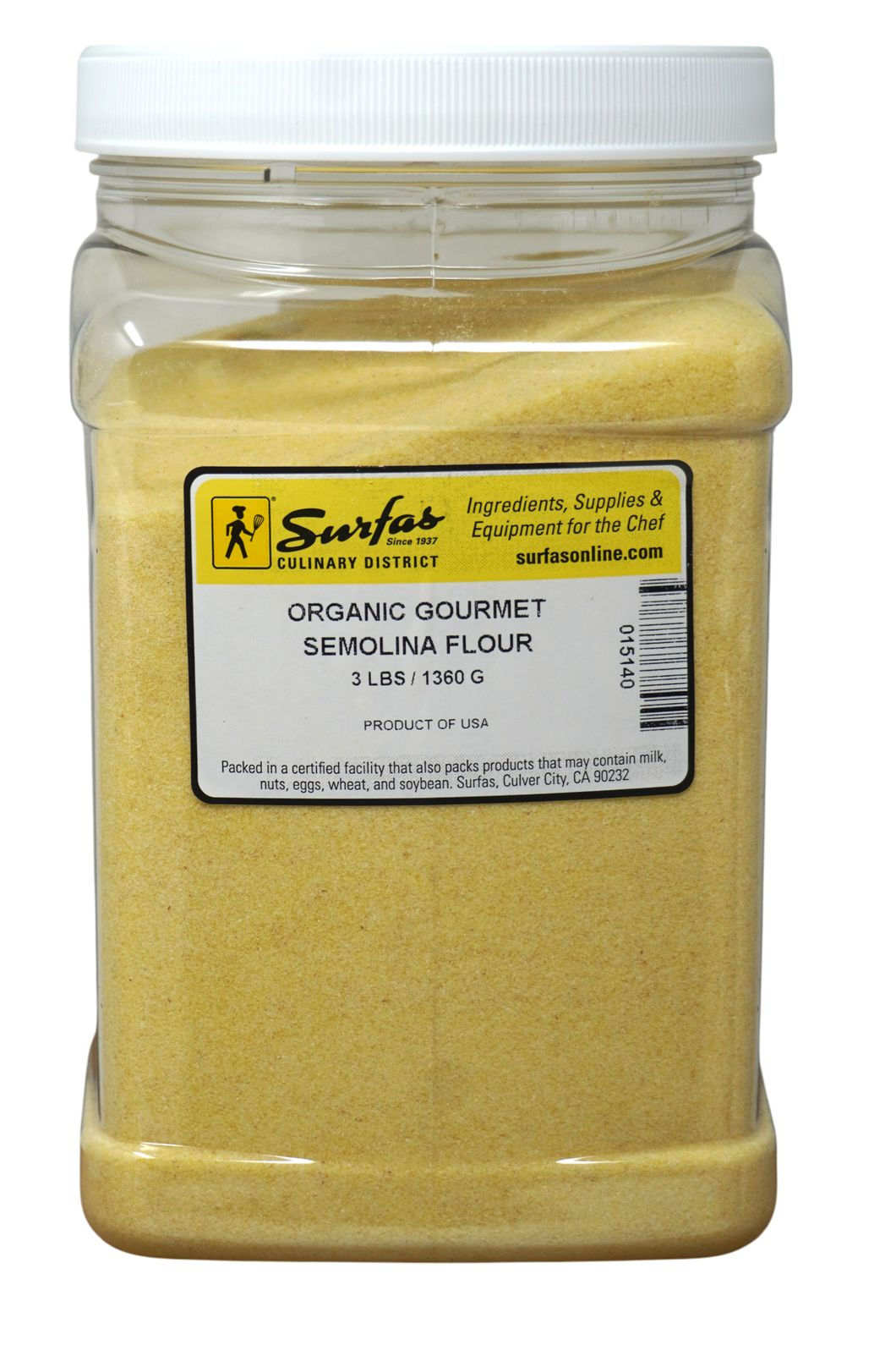 Organic Semolina Flour 3lbs
