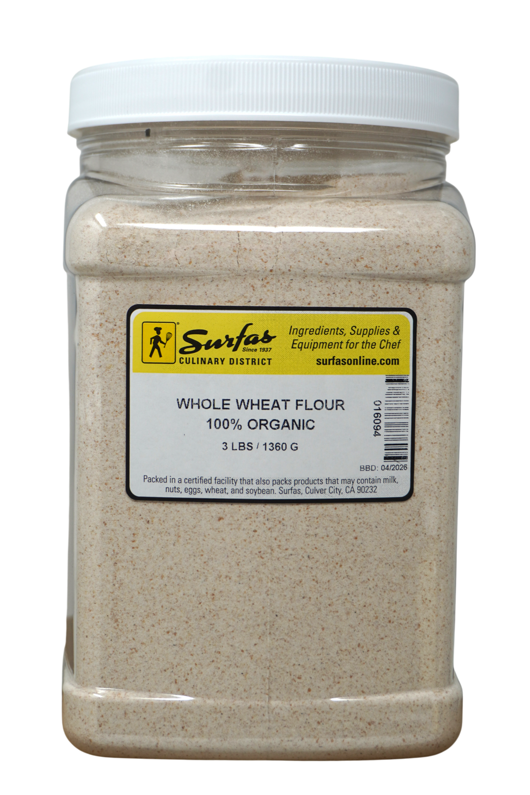 Organic Whole Wheat Flour 3lb
