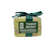Load image into Gallery viewer, Seasonal Almond &amp; Pistachio Torrone Cube 150g
