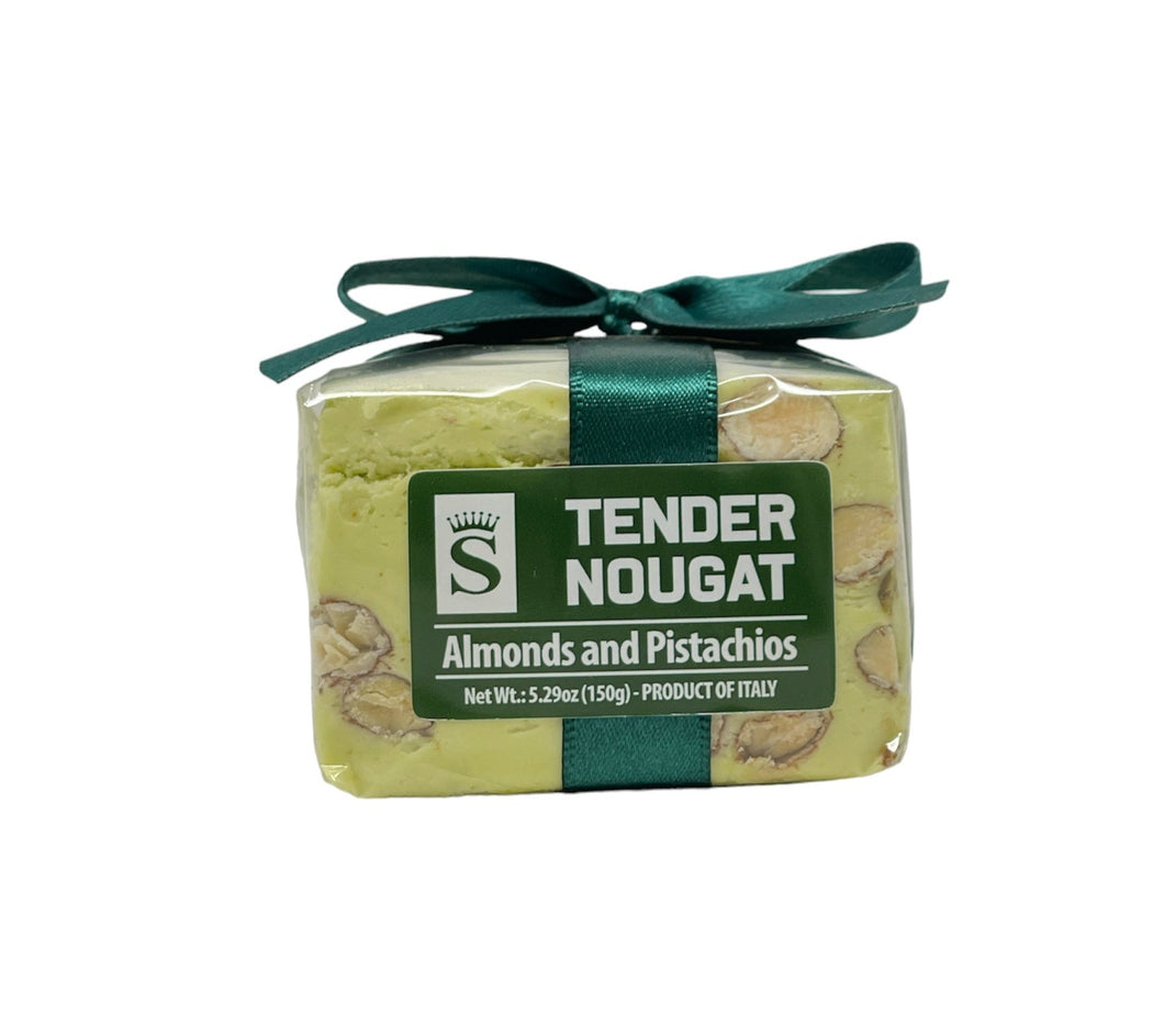 Seasonal Almond & Pistachio Torrone Cube 150g