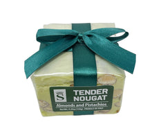 Load image into Gallery viewer, Seasonal Almond &amp; Pistachio Torrone Cube 150g

