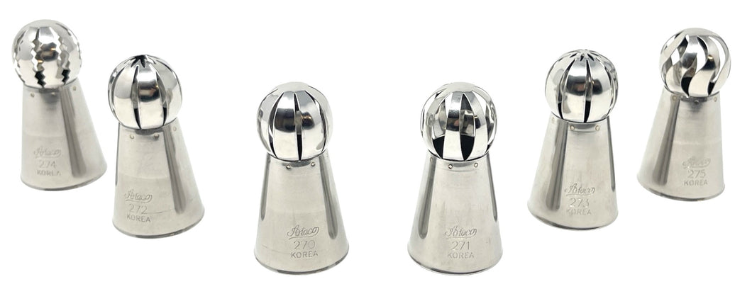 Assorted Ball Top Tip Set of 6