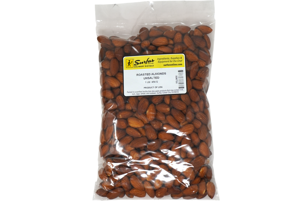 Roasted No Salt Almonds 1lb
