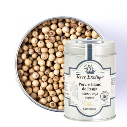 Terre Exotique Penja White Peppercorns 70g
