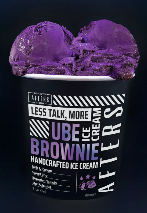Afters Ube Brownie Ice Cream