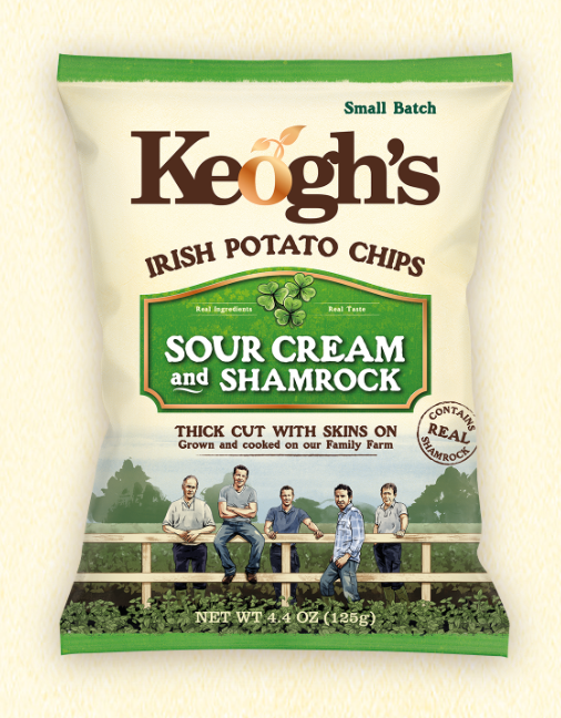Keogh's Shamrock Sour Cream Chips