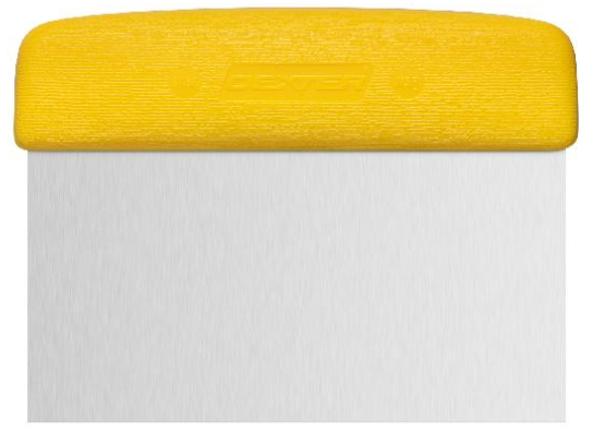 Dough Scraper 6x3 Sani-Safe Yellow