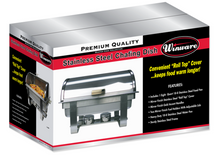Load image into Gallery viewer, Chafer Full Size Roll Top 8 Qt
