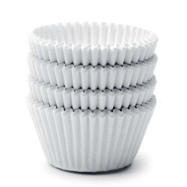 Mini White Baking Cups 100cnt