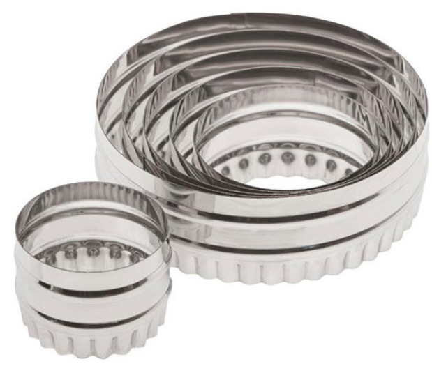 6 Piece Double Sided Round Cutter Set
