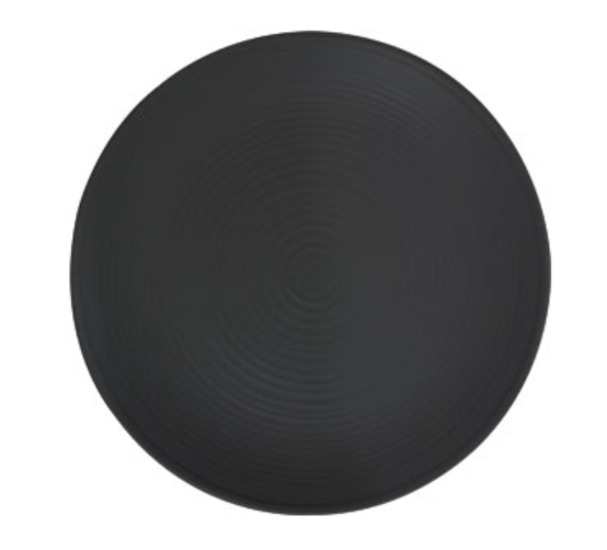 China Black Coupe Plate 6-1/4in