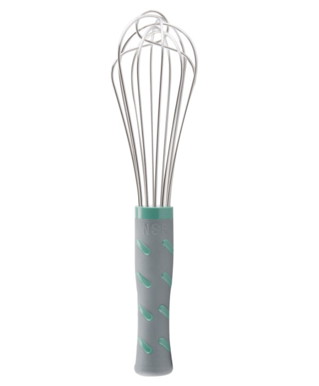French Whisk Green Handle 10in