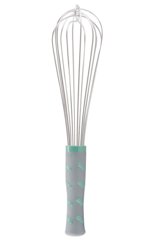 French Whisk Green Handle 12in