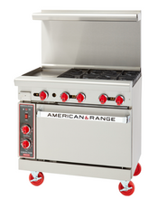 Load image into Gallery viewer, American-Range 36-Inch Restaurant Range with Convection Oven AR-6-C
