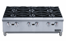 Load image into Gallery viewer, Dukers Countertop Hot Plate 6 Burner 36in DCHPA36
