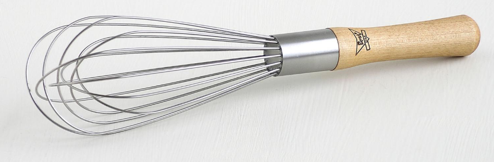 8in Balloon Whisk Wood Handle