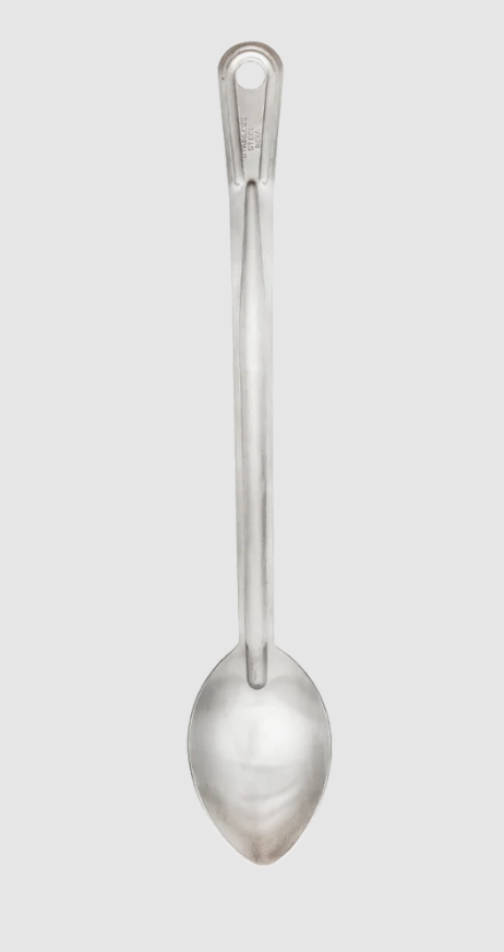 Solid Basting Spoon Curved 13in