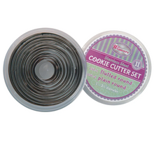 Load image into Gallery viewer, Round Cookies Cutter Set 11 piece, Stainless Steel Plain.
