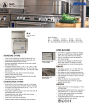 Load image into Gallery viewer, IMPERIAL RANGE, 36&quot;, 6 OPEN BURNERS
