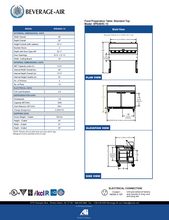 Load image into Gallery viewer, Refrigerated Sandwich Salad Prep Table 2 Door SPE48HC-12
