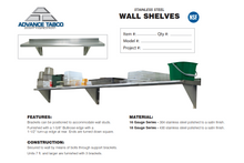 Load image into Gallery viewer, Shelving Wall Mounted 12&quot; X 24&quot; Stainless Steel WS1224
