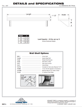 Load image into Gallery viewer, Shelving Wall Mounted 12&quot; X 24&quot; Stainless Steel WS1224
