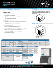 Load image into Gallery viewer, True Ice Machine 22in 500lbs.  TI522MAS1A
