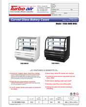 Load image into Gallery viewer, Turbo-Air Non-Refrigerated Bakery Case 48.5on Wide TCGB-48DR-W(B)
