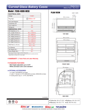 Load image into Gallery viewer, Turbo-Air Non-Refrigerated Bakery Case 48.5on Wide TCGB-48DR-W(B)
