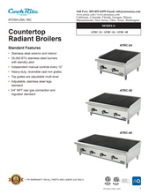Load image into Gallery viewer, Cook-Rite Countertop CharBroiler 24in Natural Gas ATRC-24
