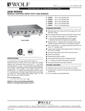 Load image into Gallery viewer, Wolf Countertop Griddle 36in 1in Plate AGM36
