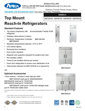 Load image into Gallery viewer, Atosa Reach-in Fridge 2 Sec MBF8005GR
