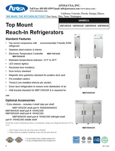 Load image into Gallery viewer, Atosa Reach-in Refrigerator 1 Door MBF8004GR
