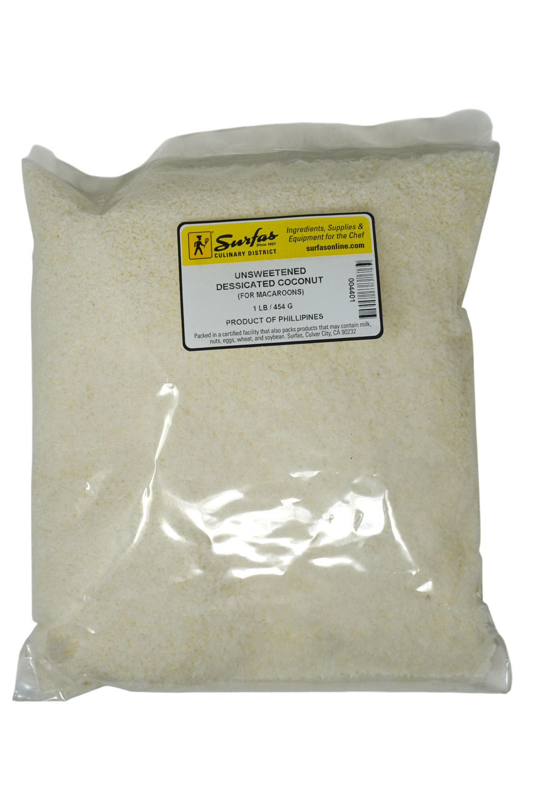 Unsweetened Desiccated Coconut (Macaroon) 1lbs