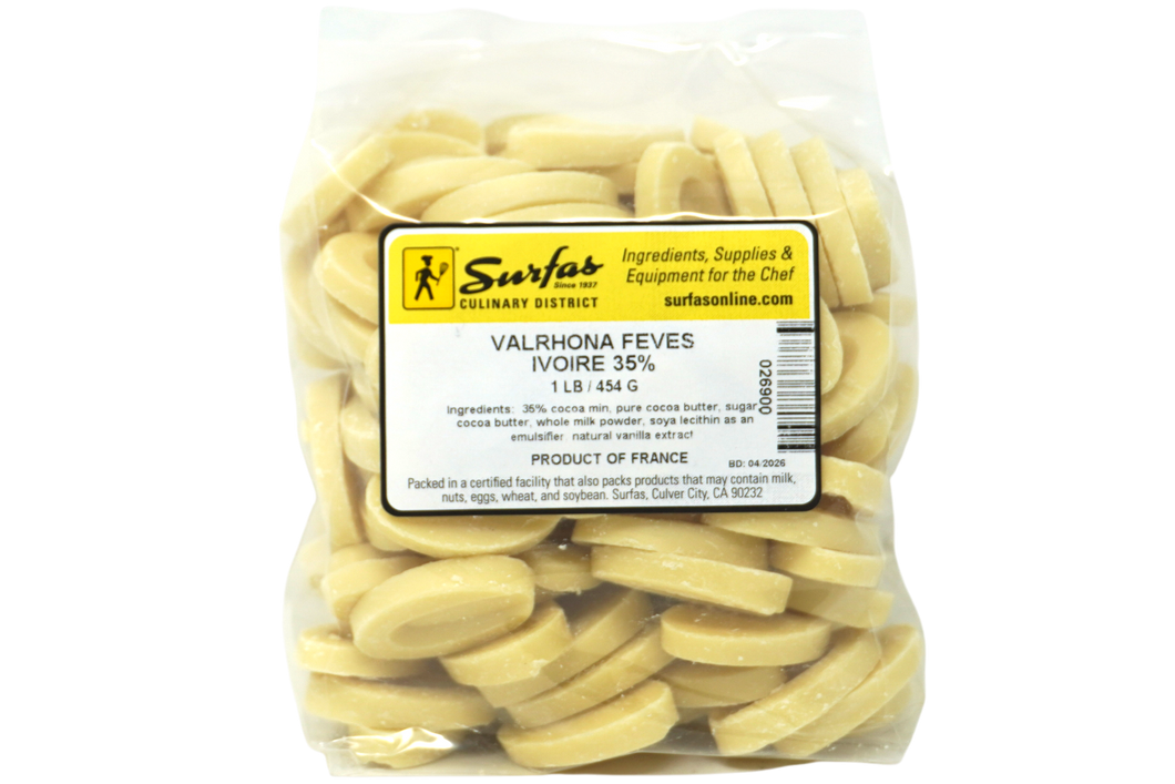 Valrhona 35% Ivoire Feves 1lb