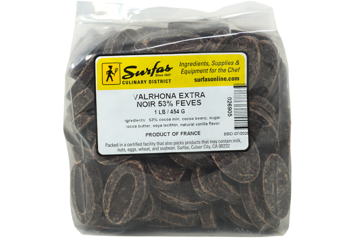 Valrhona 53% Extra Noir Feves 1lb – Surfas Online