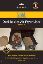 Load image into Gallery viewer, Air Fryer Dual Basket Liners 4pc
