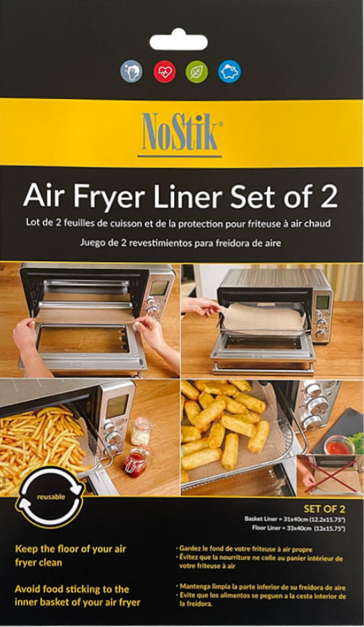 Air Fryer Rect Liner 2pc