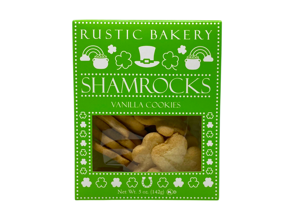 Rustic Bakery Vanilla Shamrock Cookies